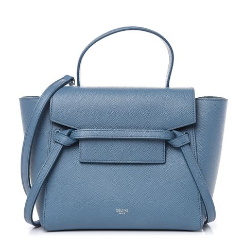 celine belt abyss blue|CELINE Grained Calfskin Nano Belt Bag Abyss Blue.